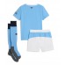Manchester City Prima Maglia Bambino 2025-26 Manica Corta (+ Pantaloni corti)